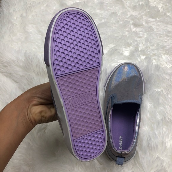 Old Navy Lavender Iridescent Slip on Sneakers 4 - Picture 9 of 12